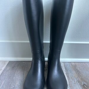 Women's Black High Winter & Rain Boots